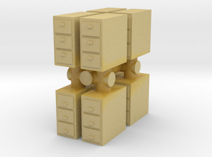 Office Cabinet (x8) 1/64 3d printed