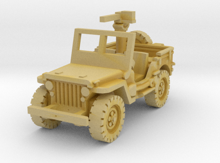 Jeep willys 30 cal (window up) 1/144 3d printed