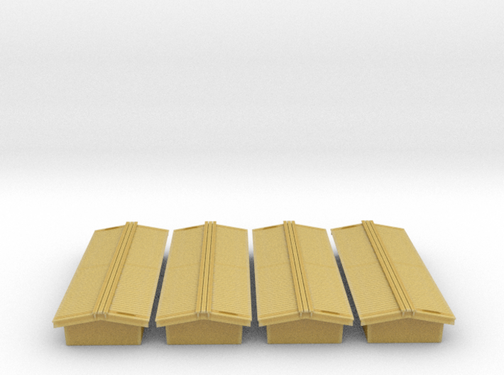 N-Scale Peaked Roof for MTL CWE Cars (4-pack) 3d printed