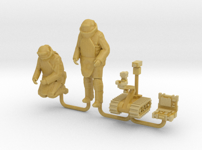 Soldiers EOD Squad at HO Scale 3d printed 