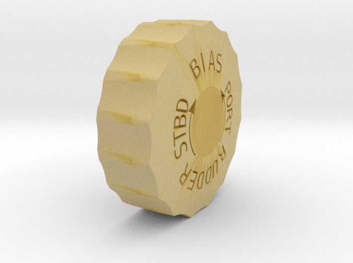 Rudder bias wheel 3d printed