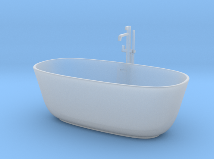 1:24 Bath tub with shower 3d printed