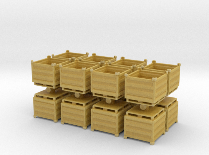 Palletbox Container (x16) 1/87 3d printed