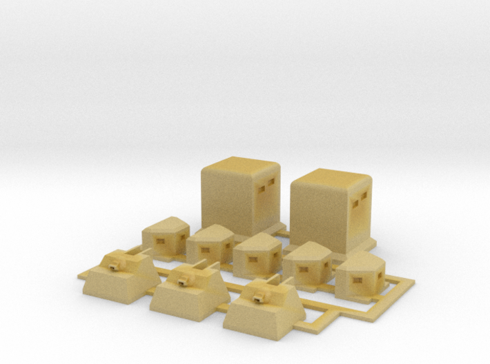 Dutch Casemates for Axis &amp; Allies tabletop game 3d printed