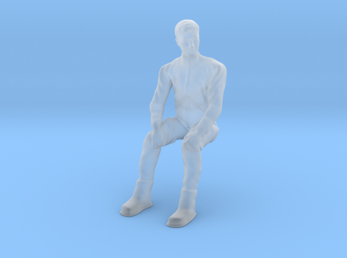 Lost in Space J2 Don Seated Silver - M 3d printed