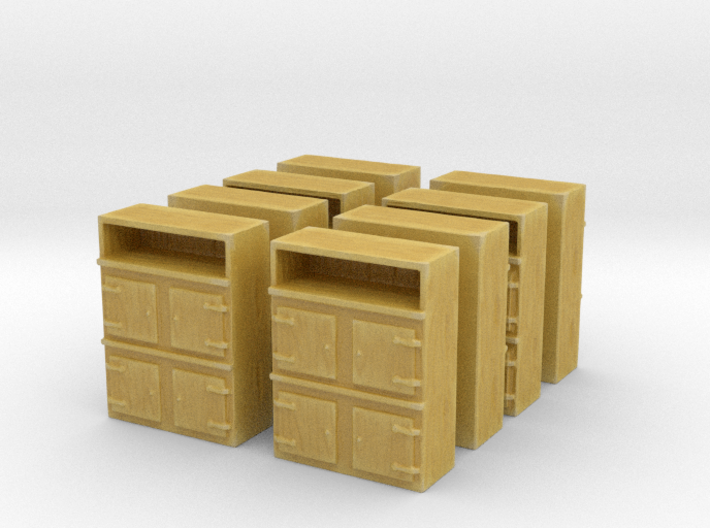 Wooden Cabinet (x8) 1/220 3d printed