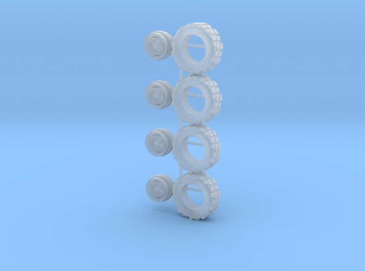 1/64 scale Overlanders with tires - 8mm wheel dia 3d printed