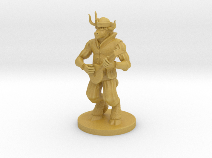 Minotaur Male Bard 3d printed 