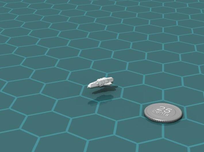 Arinax Corvette 3d printed Render of the model, with a virtual quarter for scale.