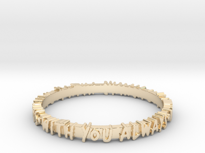 With You Always Ring (Multiple Sizes) 3d printed