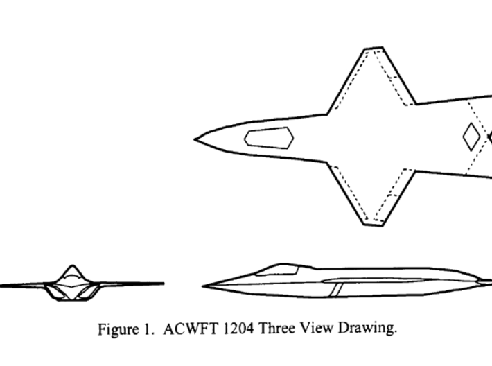 McDonnell Douglas ACWFT 1204 w/Landing Gear 3d printed 