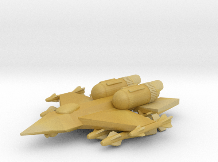 285 Scale Federation F-15 &quot;Eagle&quot; Fighter MGL 3d printed