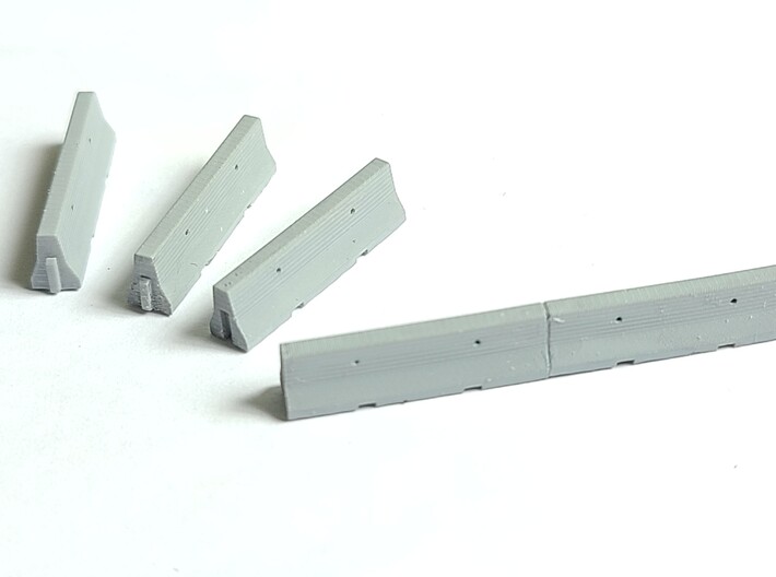 Jersey Barriers - 5 pack 3d printed