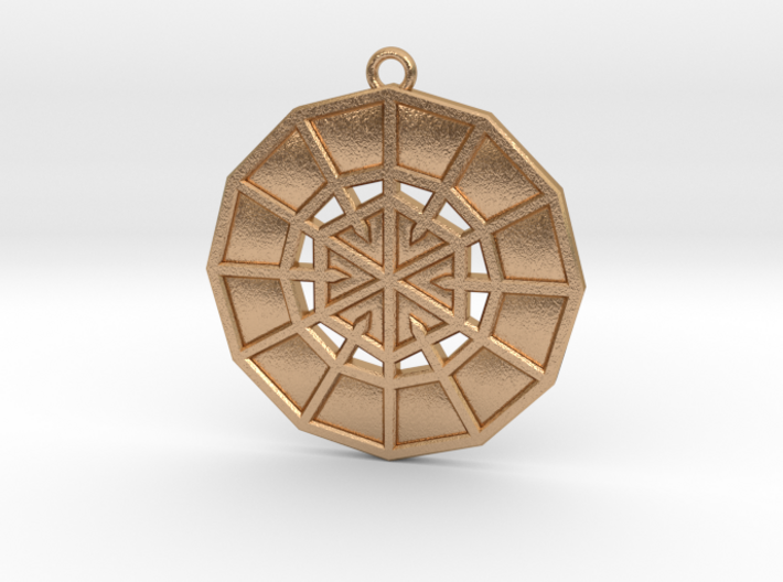 Resurrection Emblem 03 Medallion (Sacred Geometry) 3d printed