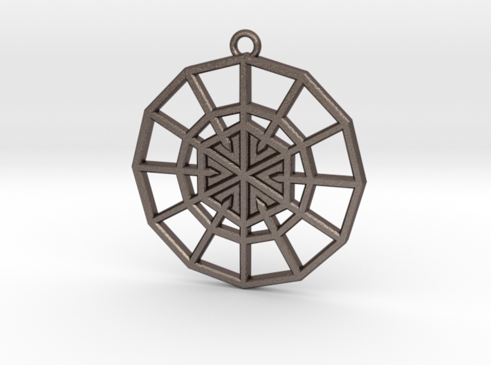 Resurrection Emblem 07 Medallion (Sacred Geometry) 3d printed