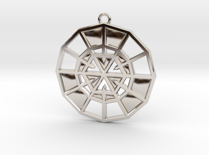 Resurrection Emblem 08 Medallion (Sacred Geometry) 3d printed
