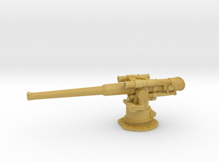 1/192 USN 4 inch 50 (10.2 cm) Gun Deck 3d printed