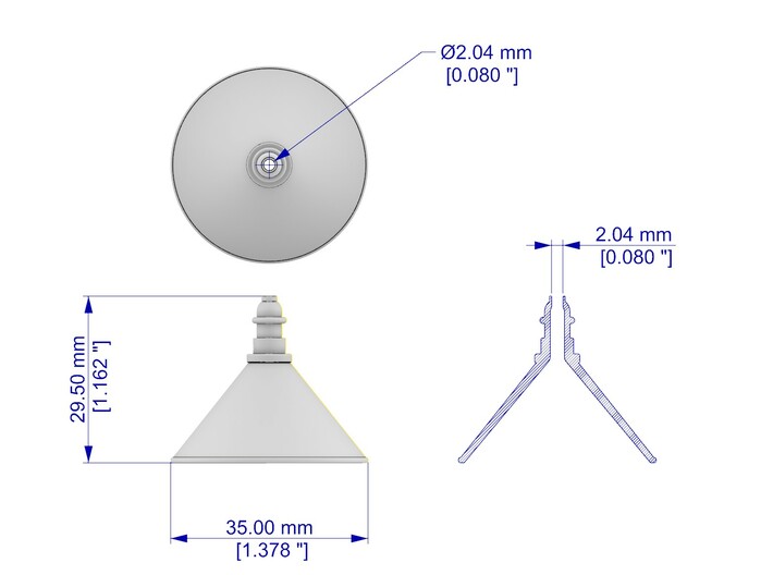 Industrial Lamp 02. 1:9 Scale 3d printed 
