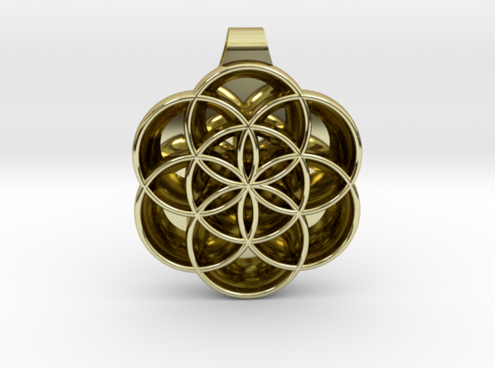 SEED OF LIFE pendante 3d printed
