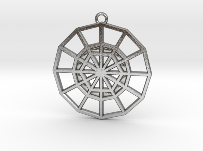 Restoration Emblem 04 Medallion (Sacred Geometry) 3d printed