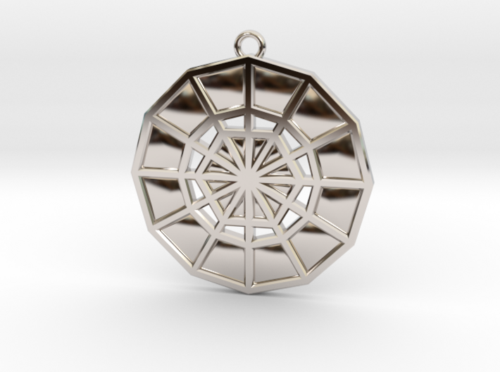 Restoration Emblem 06 Medallion (Sacred Geometry) 3d printed