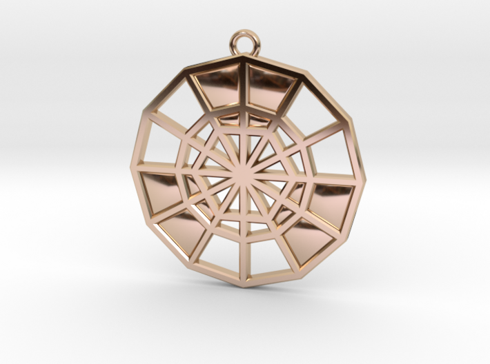 Restoration Emblem 09 Medallion (Sacred Geometry) 3d printed