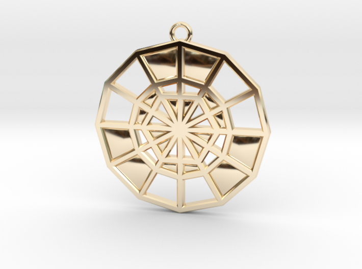 Restoration Emblem 10 Medallion (Sacred Geometry) 3d printed
