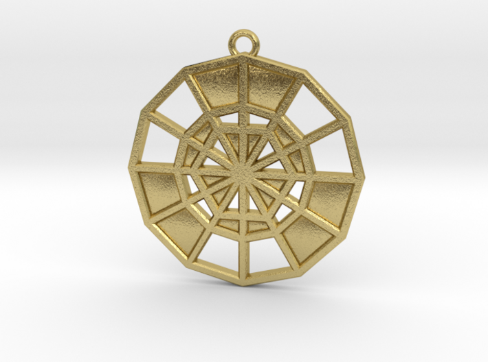 Restoration Emblem 10 Medallion (Sacred Geometry) 3d printed
