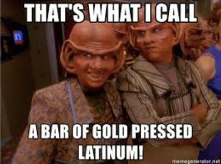Star Trek DS-9 Ferengi Gold-Pressed Latinum Slip 3d printed 