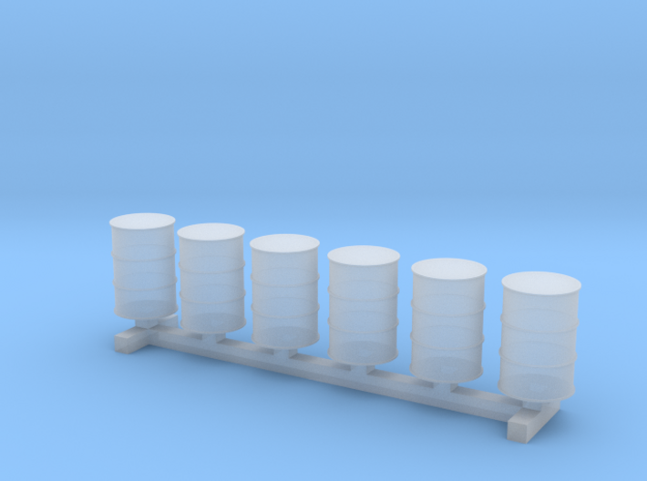 55 Gallon Drums 1:144 6pc 3d printed