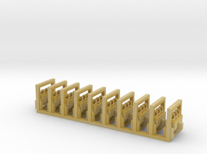N Scale Traffic Lights Suspended (10pc) 3d printed 