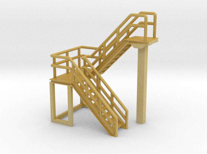 N Scale Staircase H=23.8mm 3d printed 