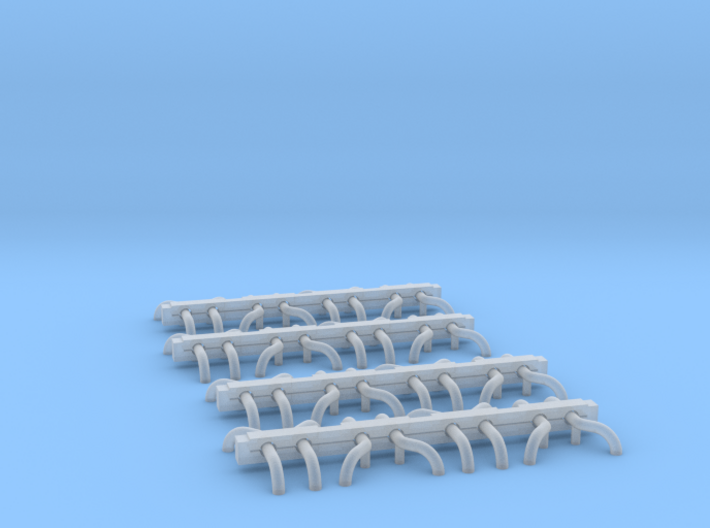 N Scale Wheel Guides (16 Sets) 3d printed