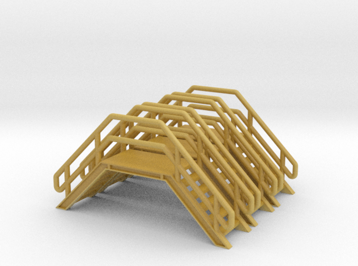 N Scale 3x Crossover Stairs #2 3d printed