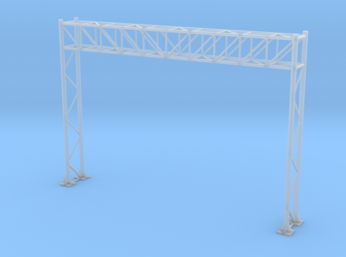 HO Scale Sign Gantry 105mm 3d printed