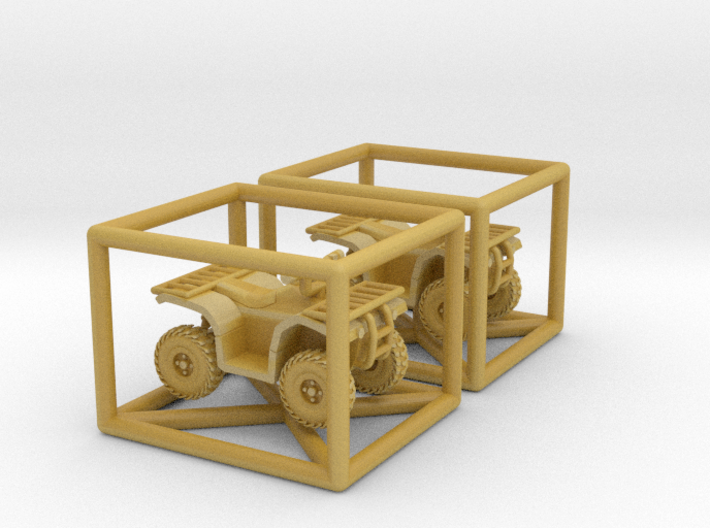 N Scale 2x Quad ATV 3d printed 