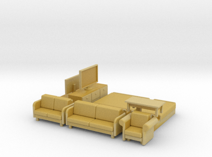 N Scale House Furniture Modern 3d printed 