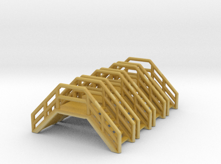Z Scale Crossover Stairs (4pc) 3d printed