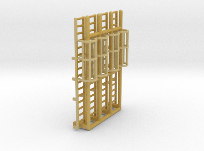 N Scale Cage Ladder 32mm (Platform) 3d printed 