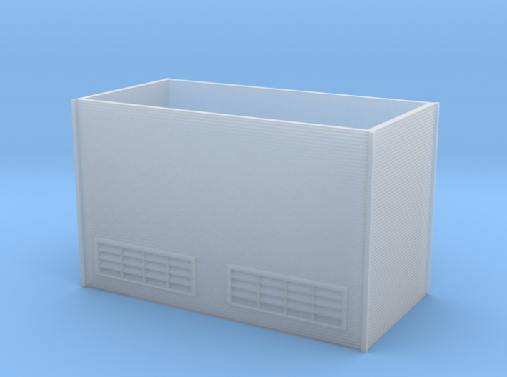 N Scale Large Chiller Part 1 (Walls) 3d printed