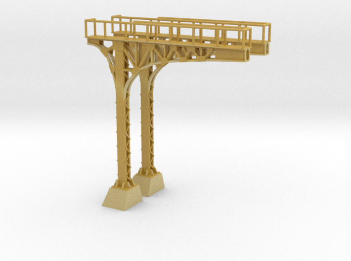 N Scale ATSF Style Cantilever 85p 2xLH w base 3d printed 