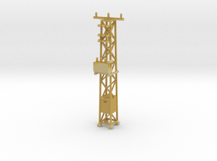 N Scale Distribution Transformer Pylon #1 3d printed 