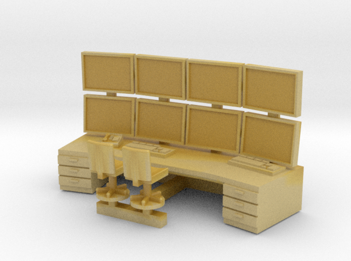 N Scale Control Center Workstation 3d printed 