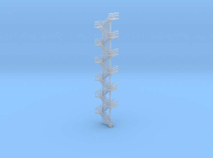 N Scale Staircase H140.2mm 3d printed