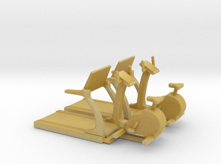 HO Scale Fitness Equipment 4pc 3d printed