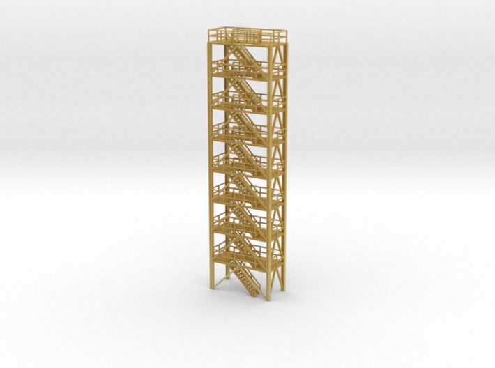 N Scale Refinery Stairs H146 3d printed 