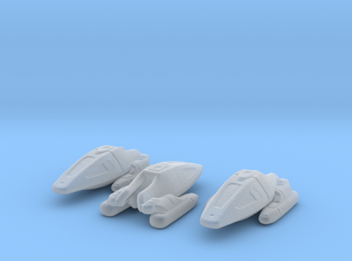 Type 9 Shuttle 1/700 x3 3d printed 