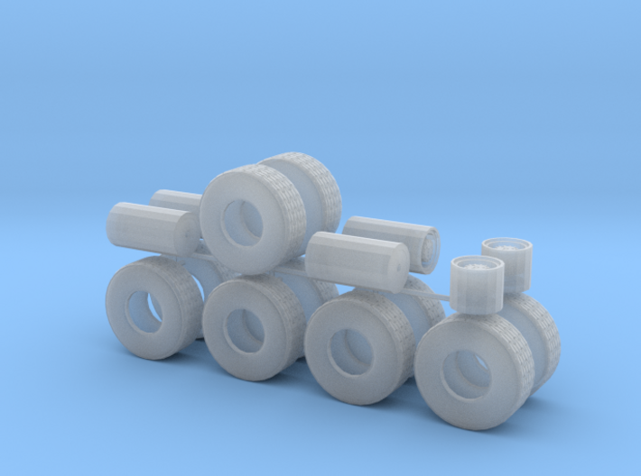 1/87th Heavy 52&quot; Oilfield or Off Road tires, set 2 3d printed