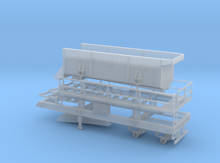 1/64th Portable Screen Plant trailer with walkways 3d printed 