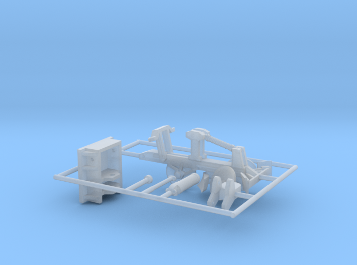 1/87th Fesco type Fire Plow for bulldozers 3d printed